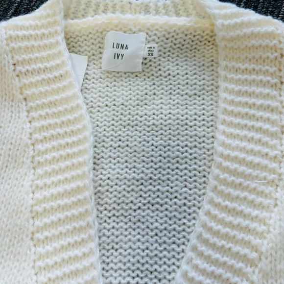 Luna Ivy Pink heart Cardigan XS - Picture 2 of 8